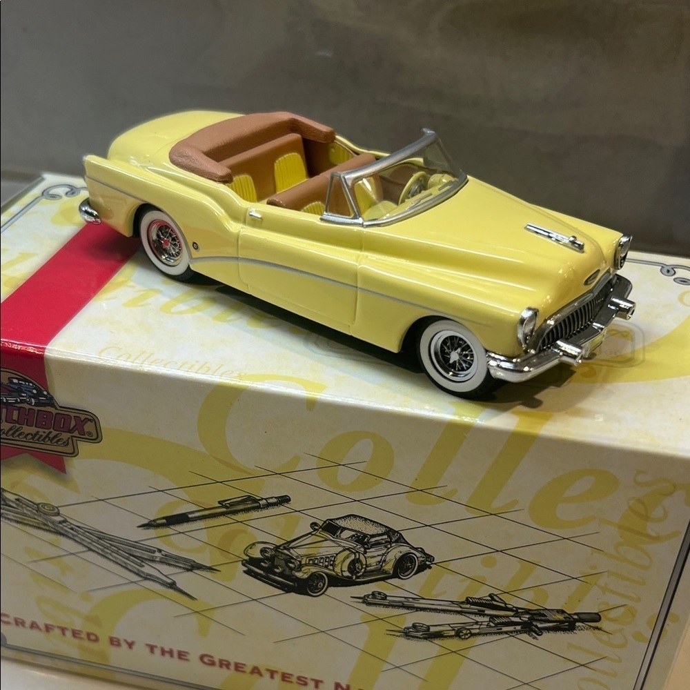 Matchbox 1953 Buick Skylark Yellow Convertible Toy Car DINKY